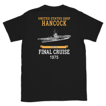 Load image into Gallery viewer, USS Hancock (CVA-19) 1975 FINAL CRUISE Short-Sleeve Unisex T-Shirt