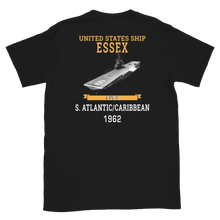 Load image into Gallery viewer, USS Essex (CVS-9) 1962 S. ATLANTIC/CARIBBEAN T-Shirt