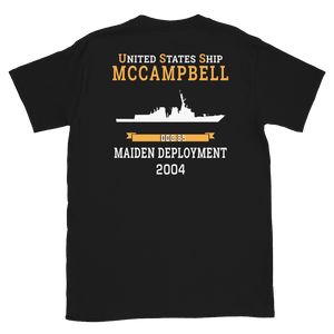 USS McCampbell (DDG-85) 2004 MAIDEN DEPLOYMENT Short-Sleeve Unisex T-Shirt