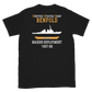 USS Benfold (DDG-65) 1997-98 MAIDEN DEPLOYMENT Short-Sleeve Unisex T-Shirt – back view, black