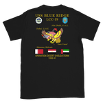USS Blue Ridge (LCC-19) 1990-91 ODS/S Cruise Shirt – back view, black
