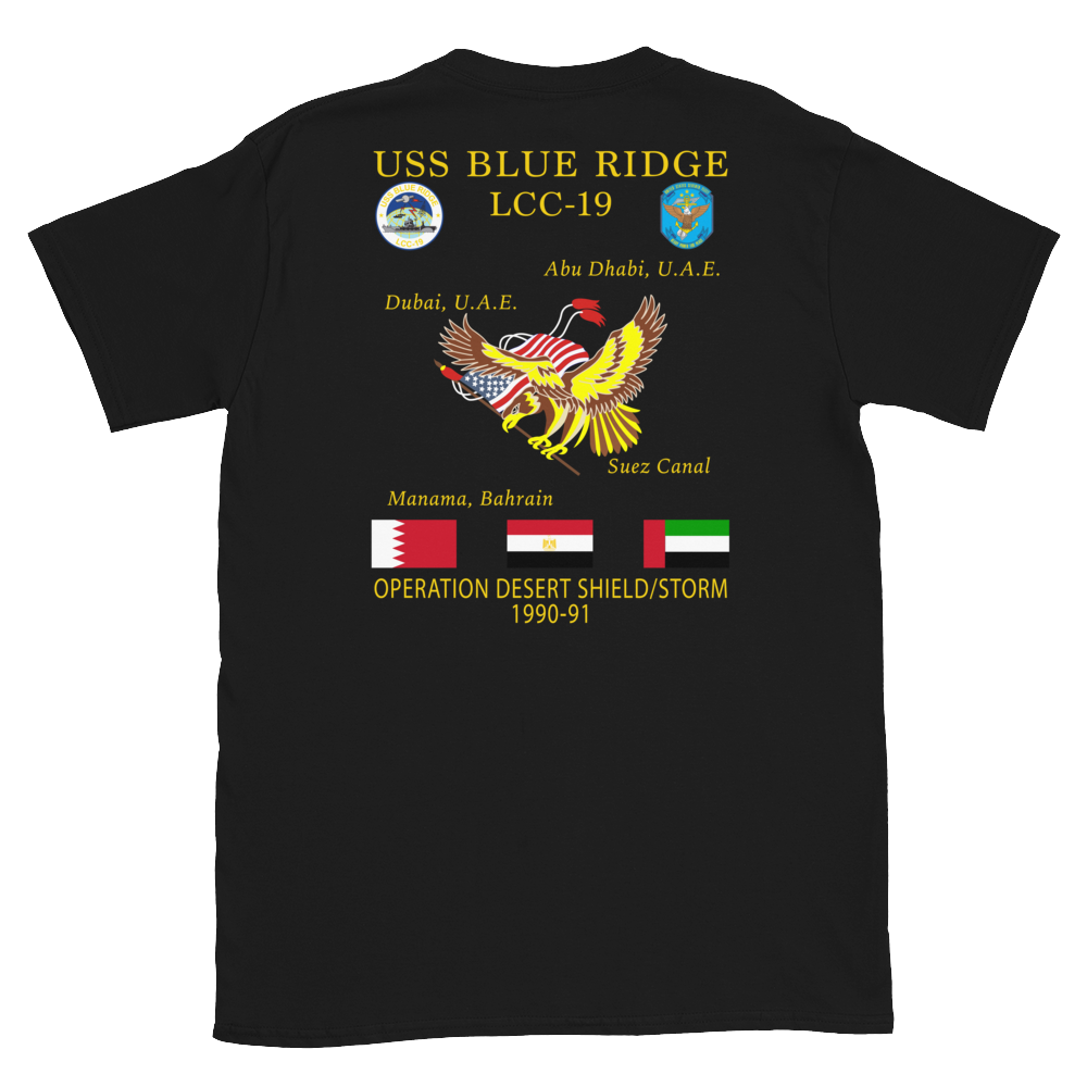 USS Blue Ridge (LCC-19) 1990-91 ODS/S Cruise Shirt