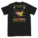 USS Yellowstone (AD-41) 1990-91 ODS/S Cruise Shirt – back view, black