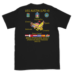 USS Austin (LPD-4) 2002-03 Cruise Shirt – back view, black