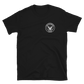 USS Vicksburg (CG-69) 2002 MED/IO Short-Sleeve Unisex T-Shirt – front view, black