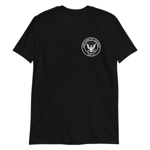 USS Cape St. George (CG-71) 2011-12 MED Short-Sleeve Unisex T-Shirt – front view, black
