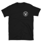 USS Vella Gulf (CG-72) 1996-97 MED Short-Sleeve Unisex T-Shirt – front view, black