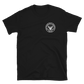 USS Franklin D. Roosevelt (CVA-42) 1964 MED CRUISE T-Shirt – front view, black