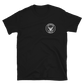 USS Mahan (DDG-72) 2000 MAIDEN DEPLOYMENT Short-Sleeve Unisex T-Shirt – front view, black