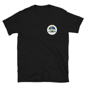 USS Blue Ridge (LCC-19) 1990-91 ODS/S Cruise Shirt – front view, black