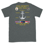 USS Hewitt (DD-966) 1989-90 Cruise Shirt – heather
