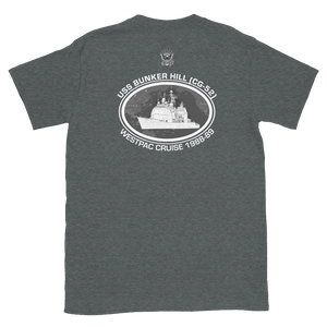 USS Bunker Hill (CG-52) 1988-89 Deployment Short-Sleeve T-Shirt