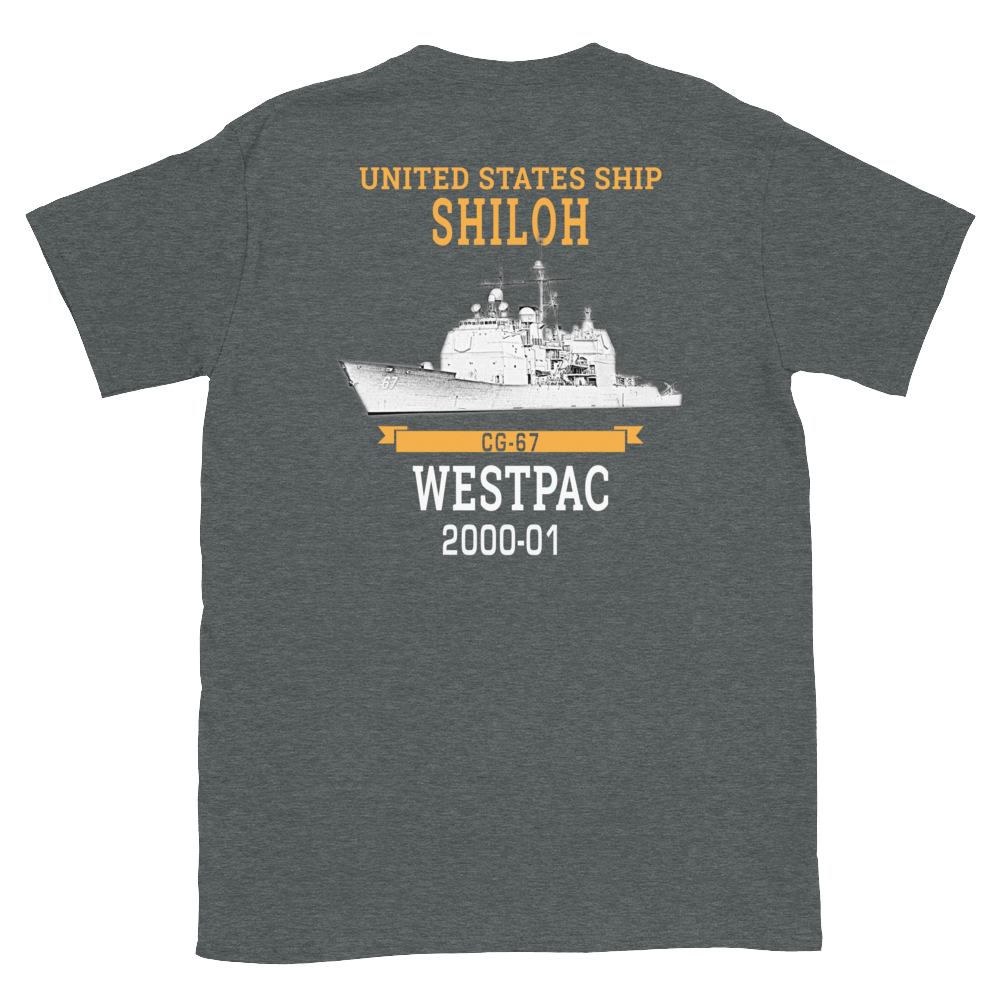 USS Shiloh (CG-67) 2000-01 WESTPAC Short-Sleeve T-Shirt