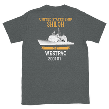 Load image into Gallery viewer, USS Shiloh (CG-67) 2000-01 WESTPAC Short-Sleeve T-Shirt