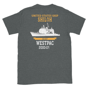 USS Shiloh (CG-67) 2000-01 WESTPAC Short-Sleeve T-Shirt