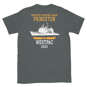 USS Princeton (CG-59) 2003 WESTPAC Short-Sleeve Unisex T-Shirt