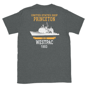 USS Princeton (CG-59) 1993 WESTPAC Short-Sleeve Unisex T-Shirt