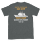 USS Hue City (CG-66) 1991-92 Maiden Short-Sleeve Unisex T-Shirt – back view, heather