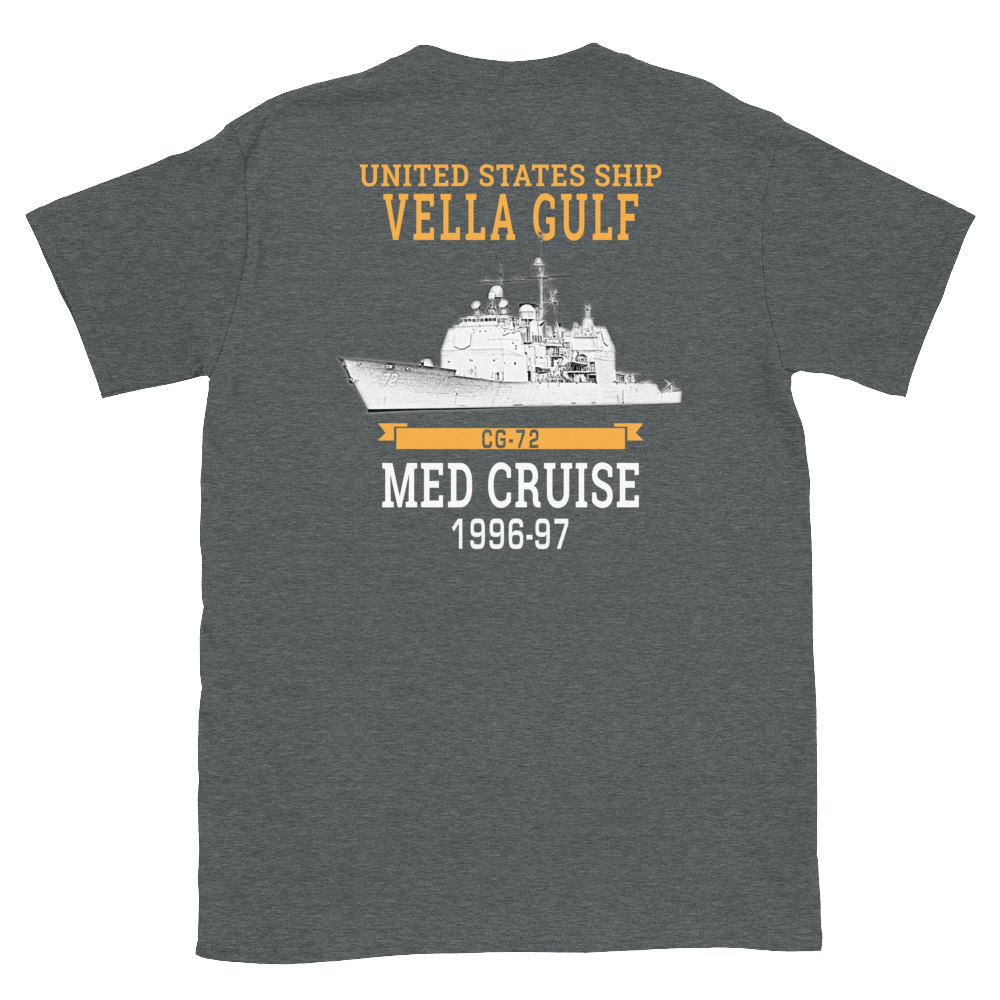 USS Vella Gulf (CG-72) 1996-97 MED Short-Sleeve Unisex T-Shirt