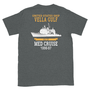 USS Vella Gulf (CG-72) 1996-97 MED Short-Sleeve Unisex T-Shirt