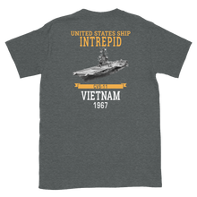 Load image into Gallery viewer, USS Intrepid (CVS-11) 1967 Vietnam Short-Sleeve T-Shirt