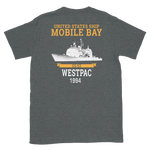 USS Philippine Sea (CG-58) 1994 Short-Sleeve Unisex T-Shirt – back view, heather