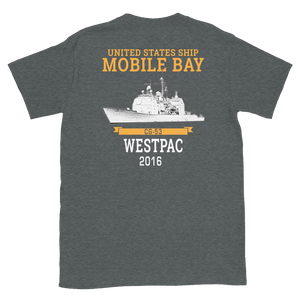 USS Mobile Bay (CG-53) 2016 Deployment Short-Sleeve T-Shirt