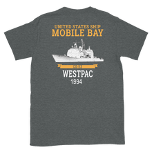 Load image into Gallery viewer, USS Mobile Bay (CG-53) 1994 Deployment Short-Sleeve T-Shirt