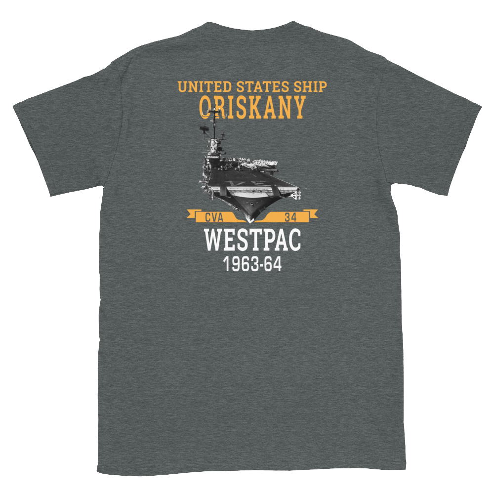 USS Oriskany (CVA-34) 1963-64 WESTPAC Short-Sleeve Unisex T-Shirt