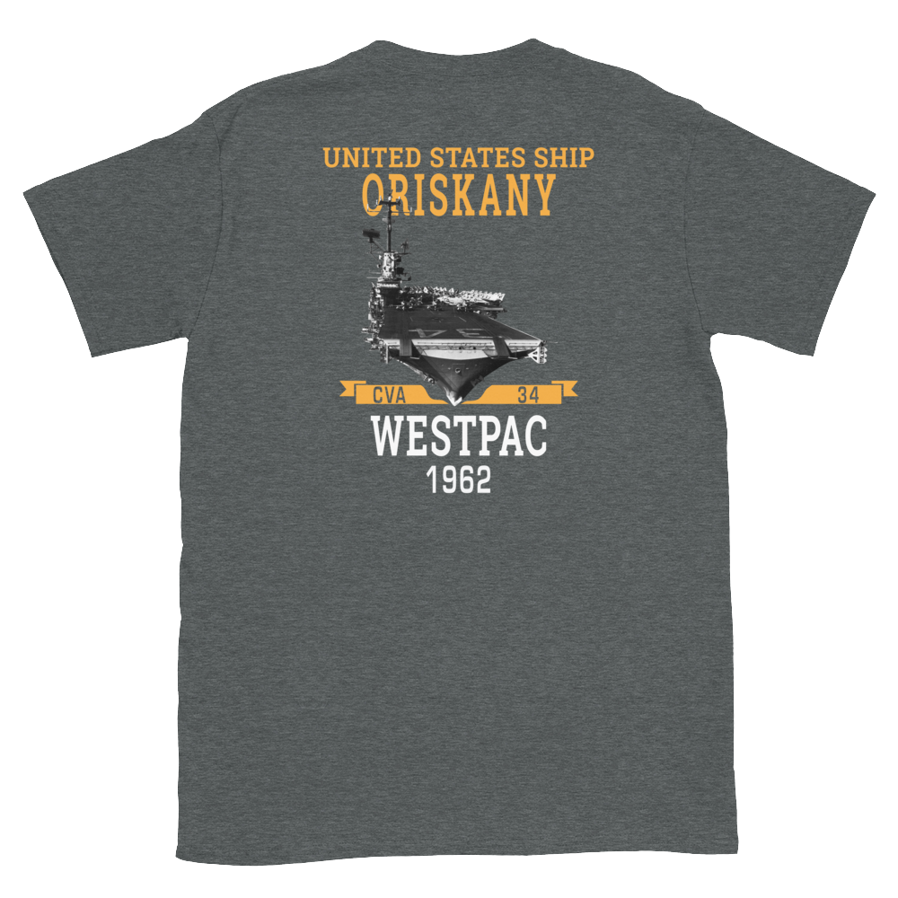 USS Oriskany (CVA-34) 1962 WESTPAC Short-Sleeve Unisex T-Shirt