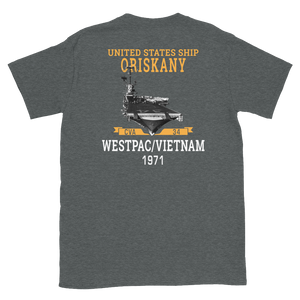 USS Oriskany (CVA-34) 1971 WESTPAC/VIETNAM Short-Sleeve Unisex T-Shirt