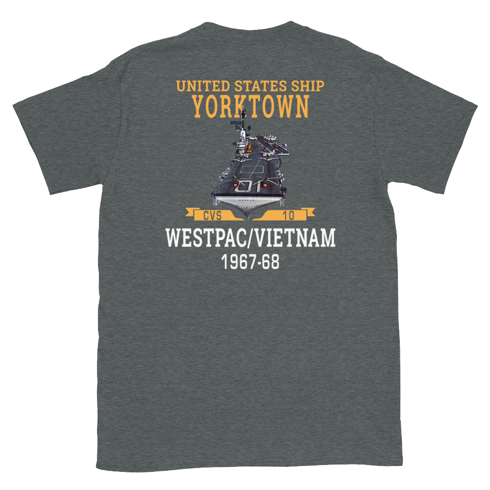 USS Yorktown (CVS-10) 1967-68 WESTPAC/VIETNAM Short-Sleeve Unisex T-Shirt