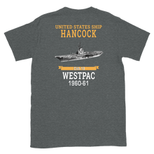 Load image into Gallery viewer, USS Hancock (CVA-19) 1960-61 WESTPAC Short-Sleeve Unisex T-Shirt