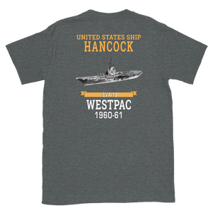 USS Hancock (CVA-19) 1960-61 WESTPAC Short-Sleeve Unisex T-Shirt