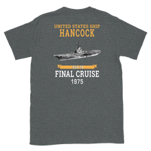 Load image into Gallery viewer, USS Hancock (CVA-19) 1975 FINAL CRUISE Short-Sleeve Unisex T-Shirt