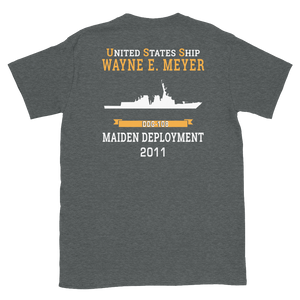 USS Wayne E. Meyer (DDG-108) 2011 MAIDEN DEPLOYMENT Short-Sleeve Unisex T-Shirt