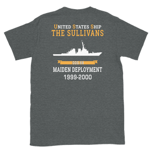 USS The Sullivans (DDG-68) 1999-2000 MAIDEN DEPLOYMENT Short-Sleeve Unisex T-Shirt