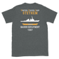 USS Stethem (DDG-63) 1997 MAIDEN DEPLOYMENT Short-Sleeve Unisex T-Shirt – back view, heather