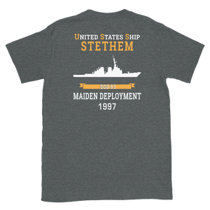 USS Stethem (DDG-63) 1997 MAIDEN DEPLOYMENT Short-Sleeve Unisex T-Shirt