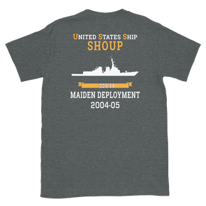 USS Shoup (DDG-86) 2004-05 MAIDEN DEPLOYMENT Short-Sleeve Unisex T-Shirt