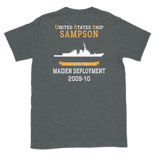 Load image into Gallery viewer, USS Sampson (DDG-102) 2009-10 MAIDEN DEPLOYMENT Short-Sleeve Unisex T-Shirt