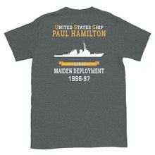 Load image into Gallery viewer, USS Paul Hamilton (DDG-60) 1996-97 MAIDEN DEPLOYMENT Short-Sleeve Unisex T-Shirt