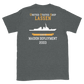 USS Lassen (DDG-82) 2003 MAIDEN DEPLOYMENT Short-Sleeve Unisex T-Shirt – back view, heather