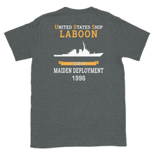 Load image into Gallery viewer, USS Laboon (DDG-58) 1996 MAIDEN DEPLOYMENT Short-Sleeve Unisex T-Shirt