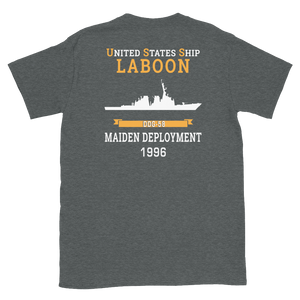 USS Laboon (DDG-58) 1996 MAIDEN DEPLOYMENT Short-Sleeve Unisex T-Shirt