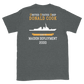 USS Donald Cook (DDG-75) 2000 MAIDEN DEPLOYMENT Short-Sleeve Unisex T-Shirt – back view, heather