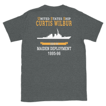 Load image into Gallery viewer, USS Curtis Wilbur (DDG-54) 1995-96 MAIDEN DEPLOYMENT Short-Sleeve Unisex T-Shirt