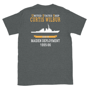 USS Curtis Wilbur (DDG-54) 1995-96 MAIDEN DEPLOYMENT Short-Sleeve Unisex T-Shirt