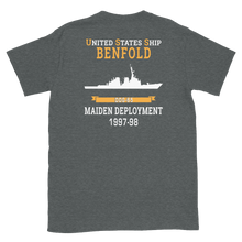 Load image into Gallery viewer, USS Benfold (DDG-65) 1997-98 MAIDEN DEPLOYMENT Short-Sleeve Unisex T-Shirt