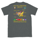USS Yellowstone (AD-41) 1990-91 ODS/S Cruise Shirt – back view, heather
